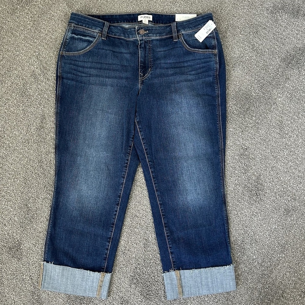 *NWT* M Jeans By Maurices Jean Capris -Women's 16W- Mid-Rise Straight Crop $35